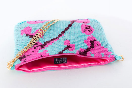 Bolso de crochet Cerezo - con cadena