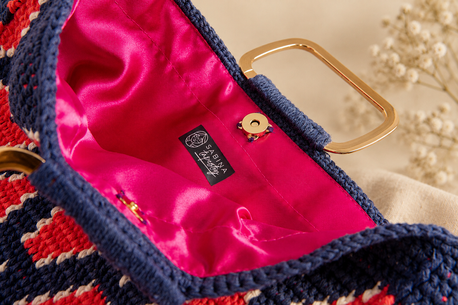 Sabina bag - Blue with handles