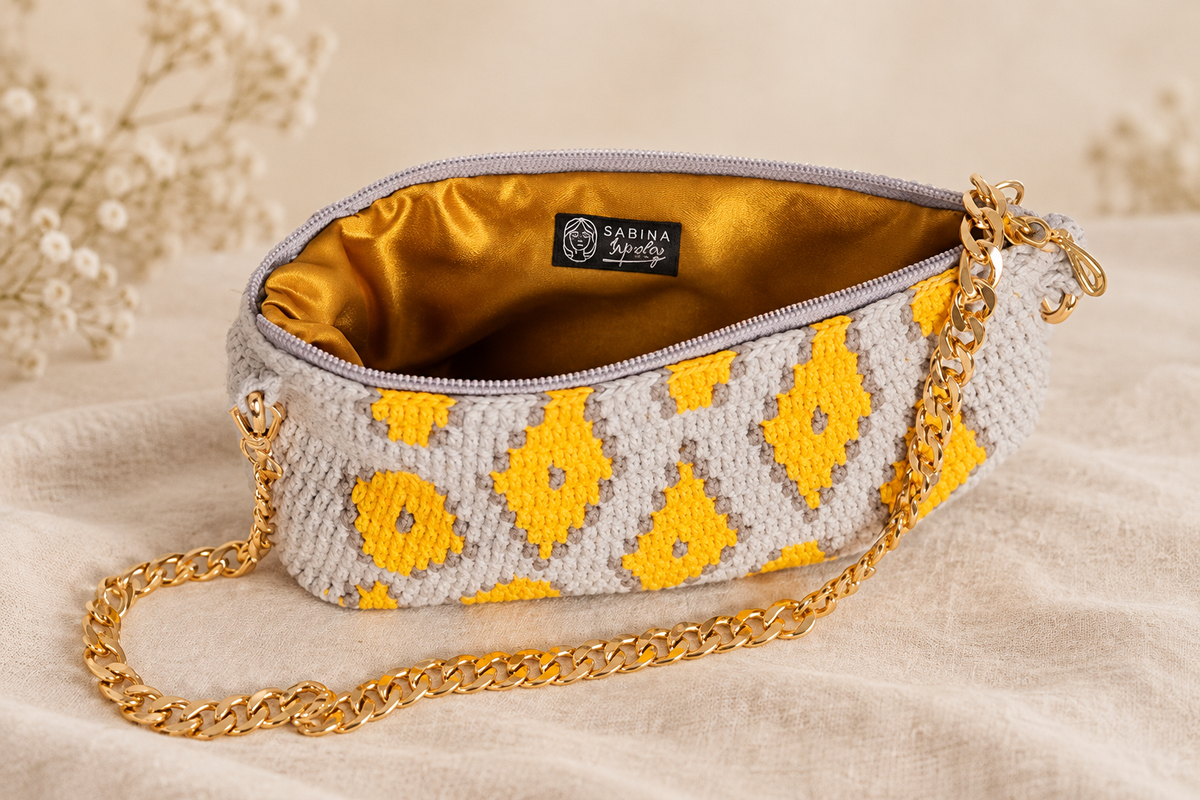 Sabina bag - Gray with chain