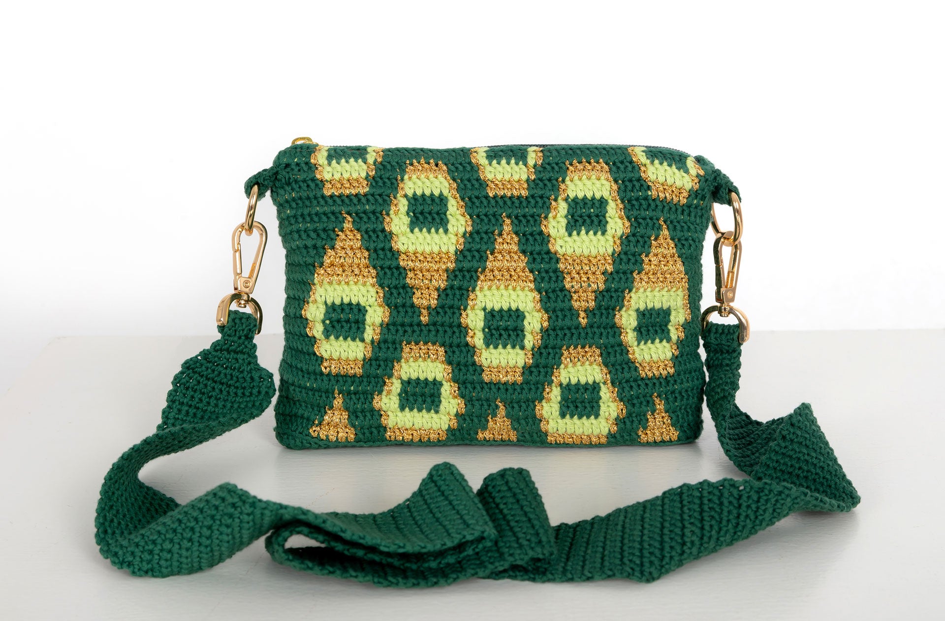 Patrón Bolsos Tejidos De Colores Crochet Patrones Bolso Tejido