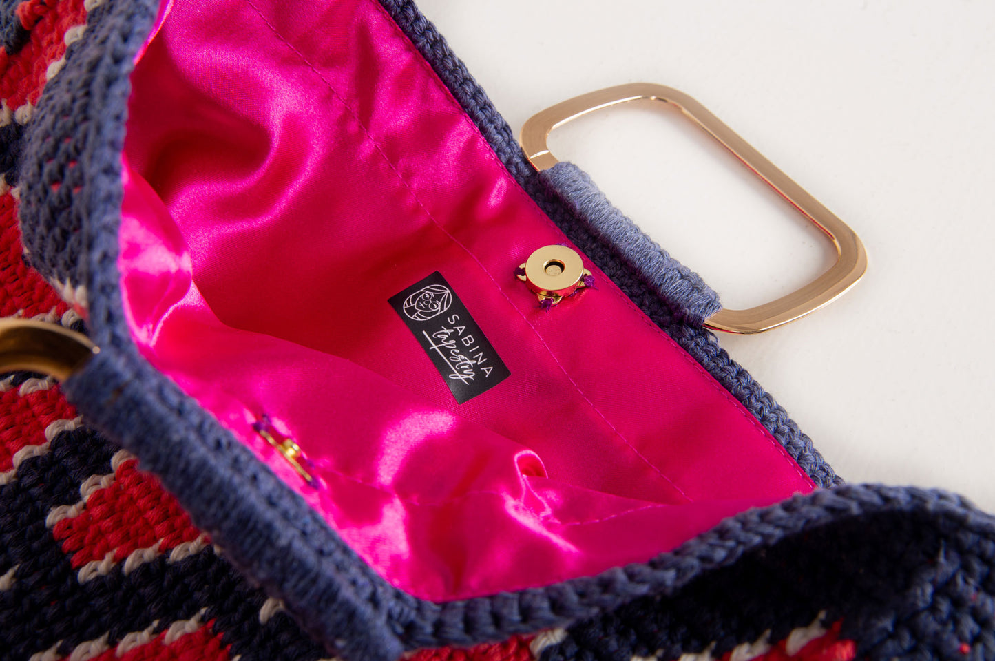 Sabina bag - Blue with handles