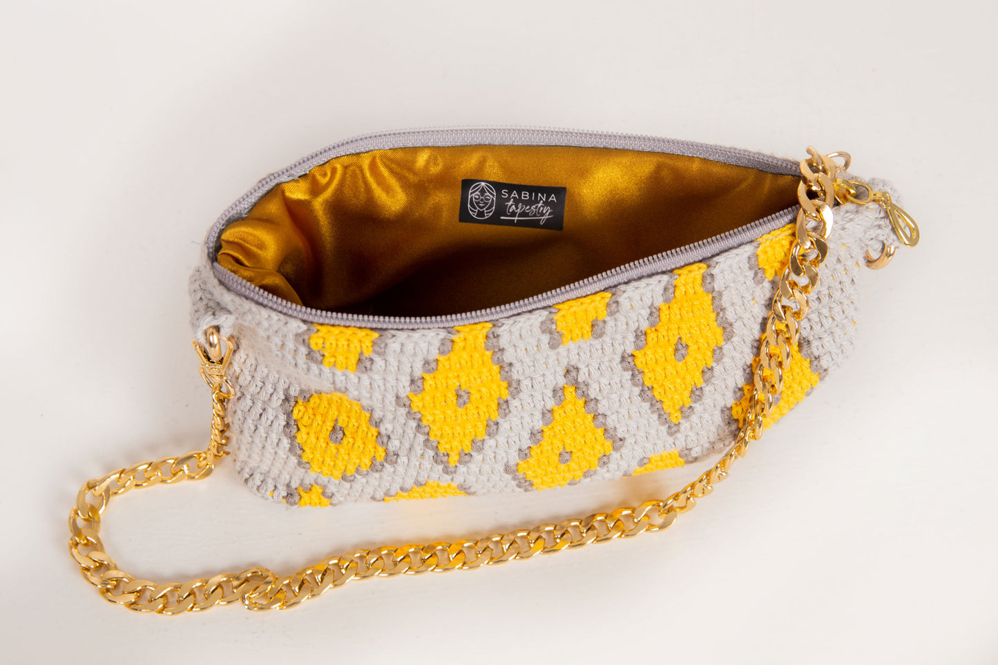 Sabina bag - Gray with chain