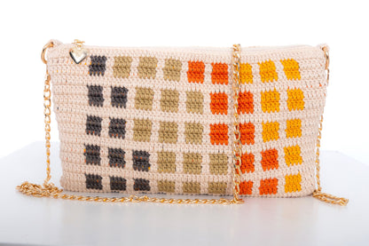 Bolso crochet Otoño Geométrico - con cadena