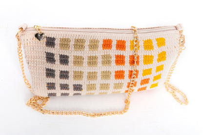 Bolso crochet Otoño Geométrico - con cadena