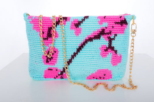 Bolso crochet Cerezo - con cadena