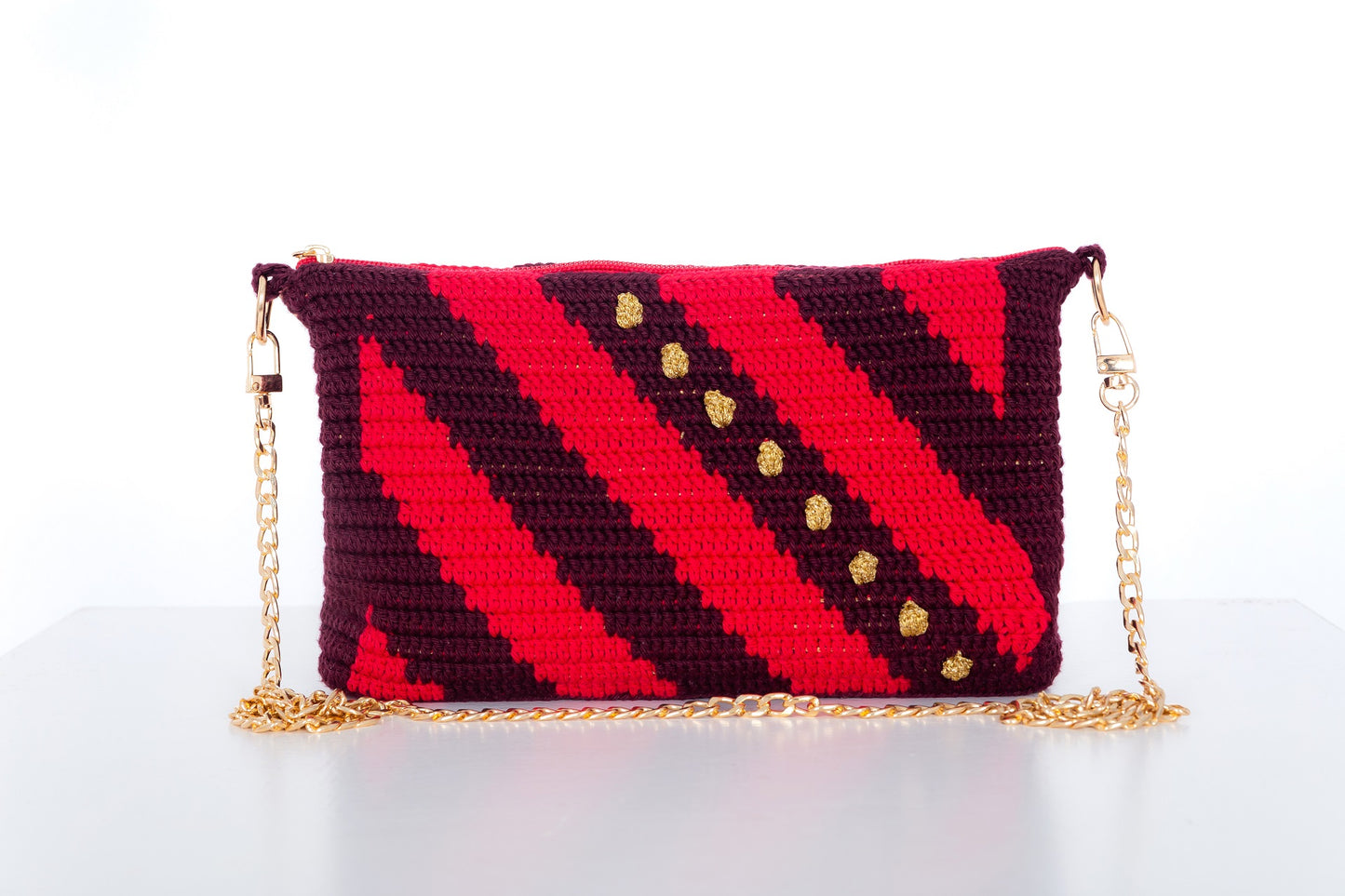 Bolso crochet Noel - con cadena