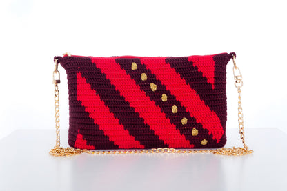 Bolso crochet Noel - con cadena