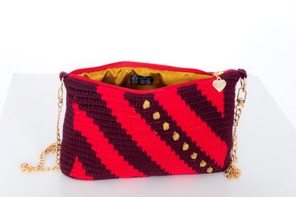 Bolso crochet Noel - con cadena