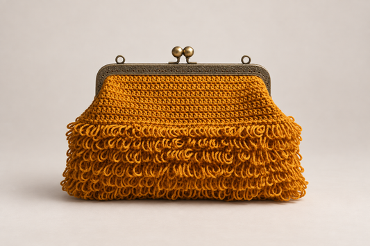 Bolso de crochet Charlie y pendientes coralinos a juego (elige tu el color)