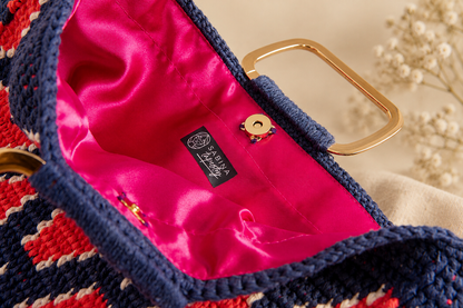 Sabina bag - Blue with handles