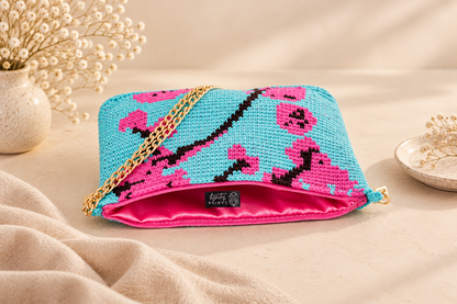 Bolso de crochet Cerezo - con cadena