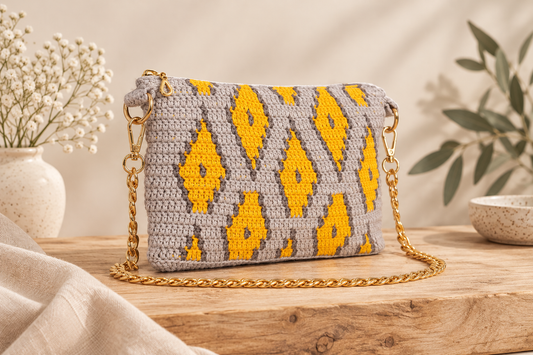 Sabina bag - Gray with chain