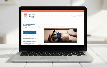 Curso online de Crochet Tapestry – Teje el Bolso Sabina Blue Jeans paso a paso