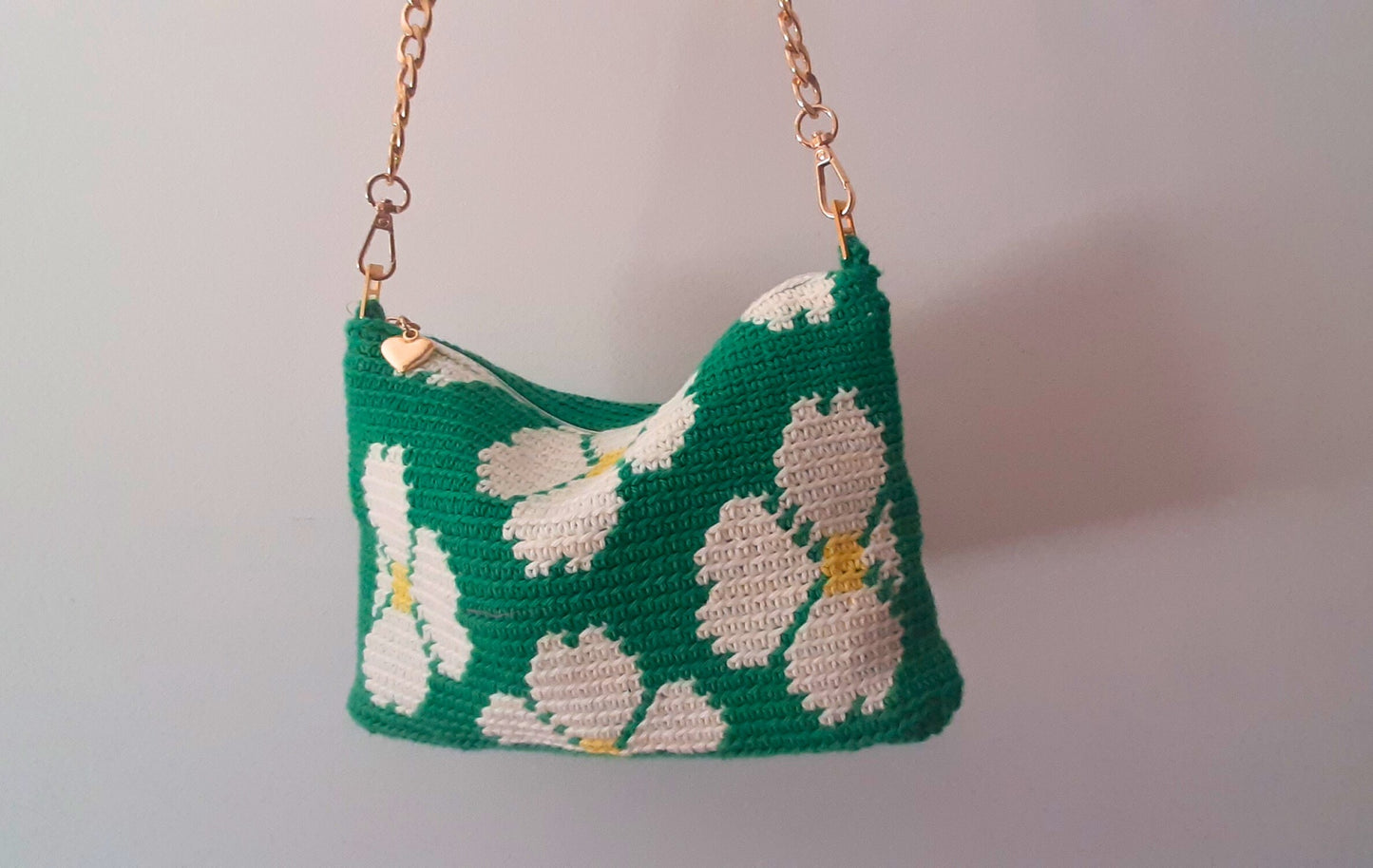 Bolso de crochet Prado - con cadena