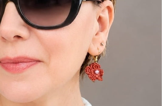 Pendientes flores nomeolvides