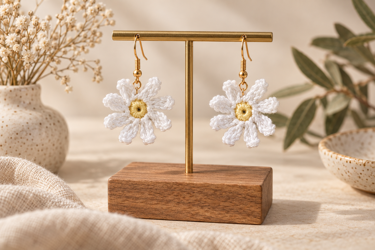 Pendientes margaritas